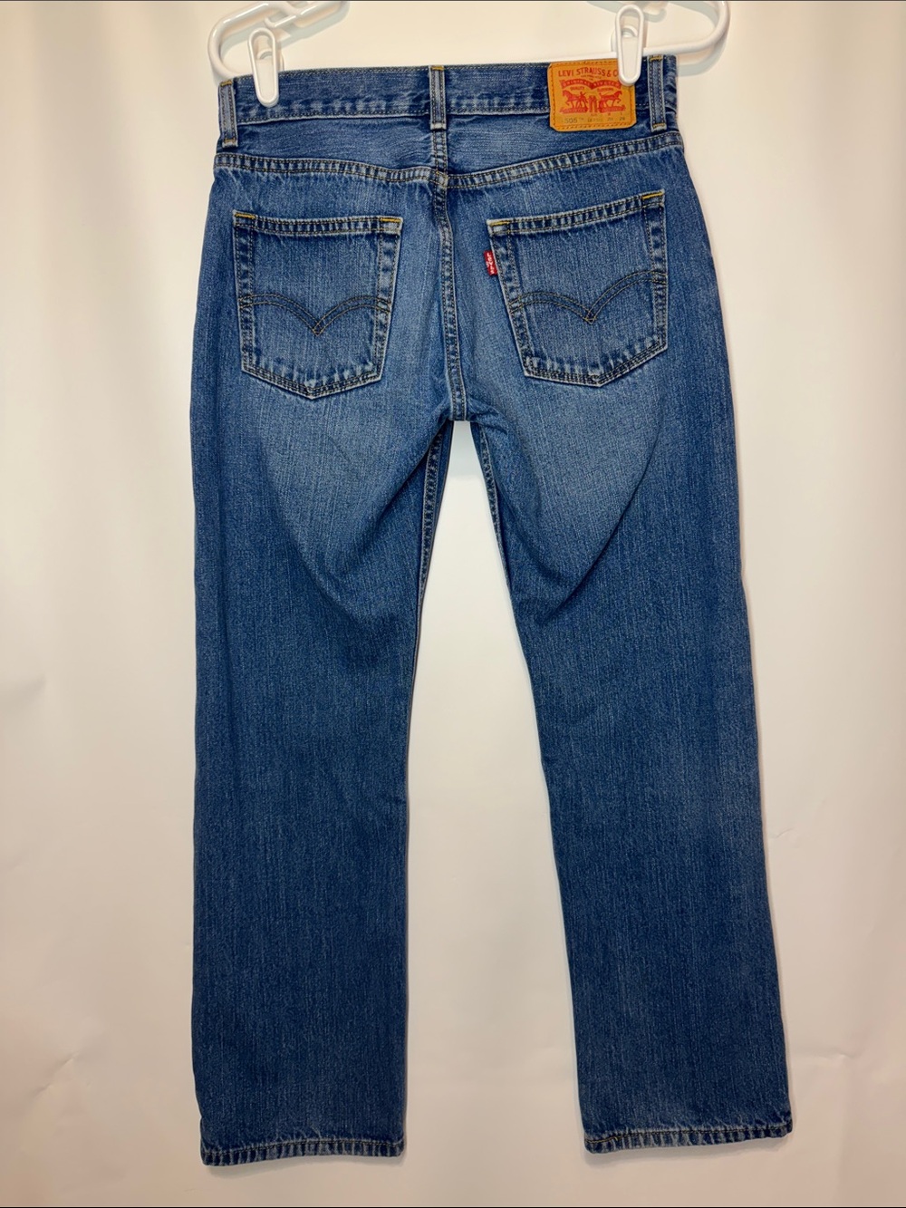 Levi's 505 Regular Fit Jeans Boys Size 16 Regular (28x28)